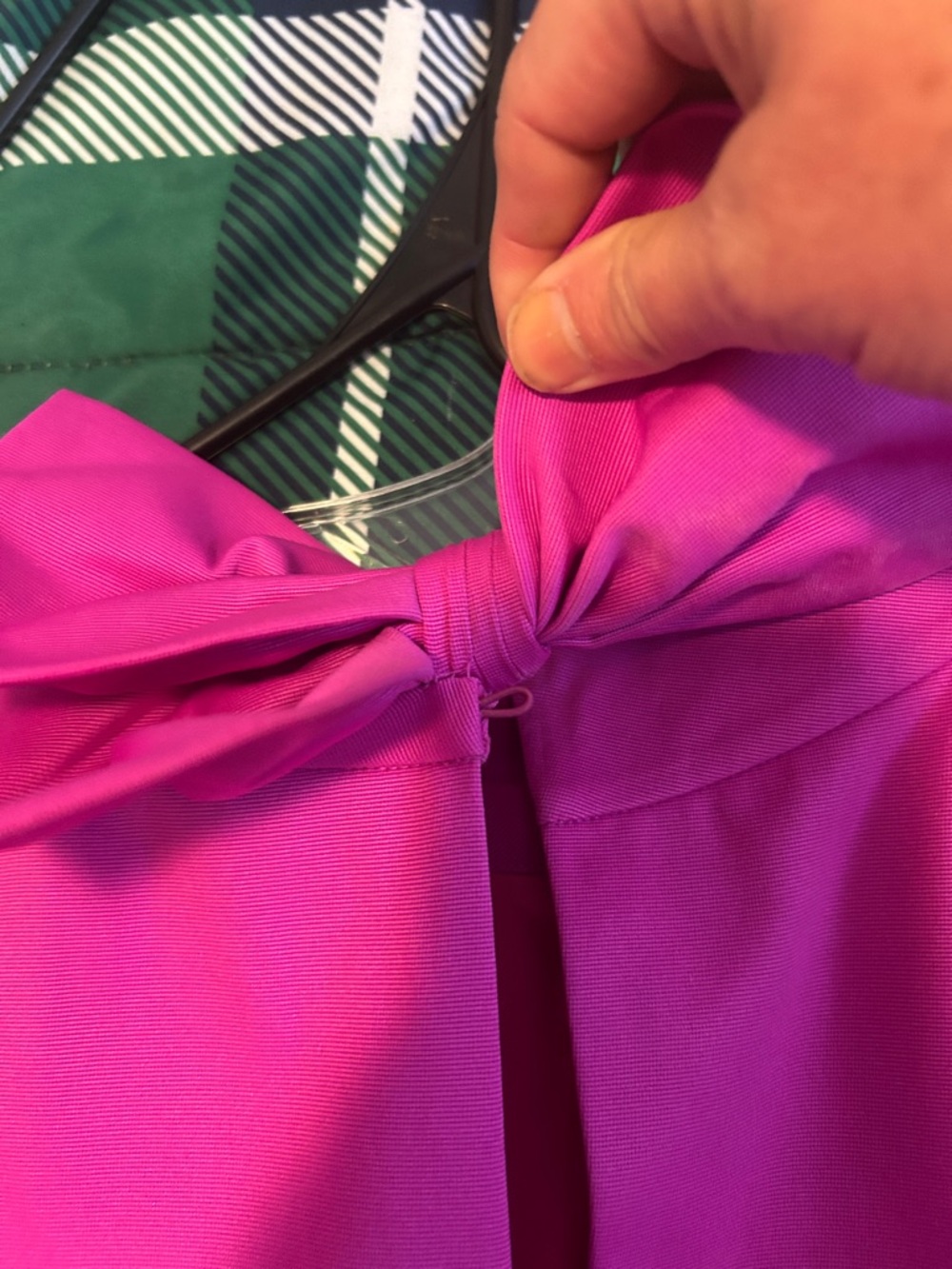 kate spade- Fuchsia Jewel-Embellished Halter Dress, W/ Bow Detail, NWT, Size 12 - Picture 10 of 14